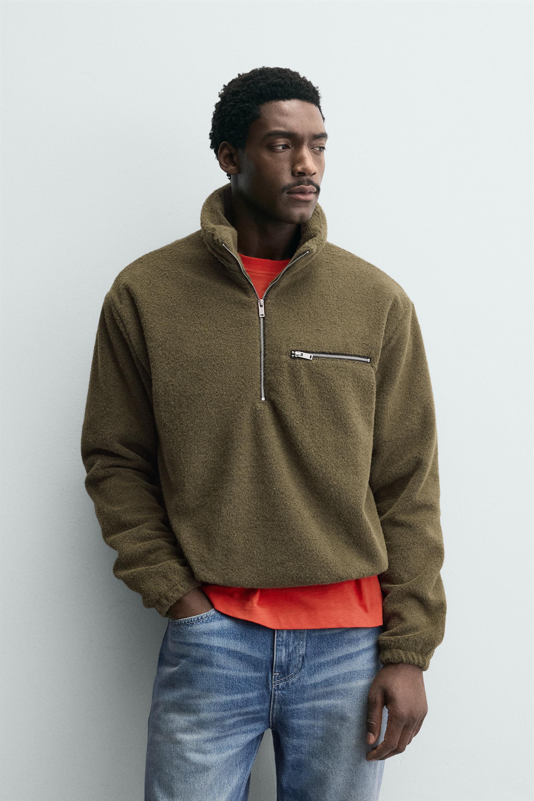 SWEAT POLAIRE COL ZIPPÉ